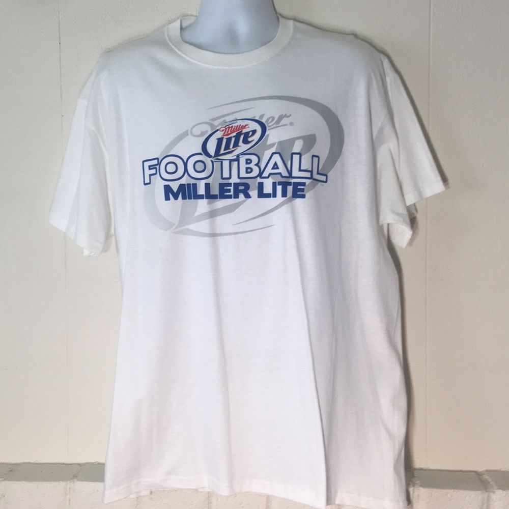 MILLER LITE T-SHIRT WHITE EXTRA LARGE